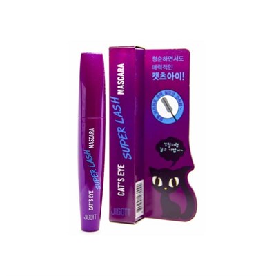 Jigott JIGOTT CATS EYE SUPER LASH Удлиняющая тушь для ресниц, 12 гр 017785 - фото 6618