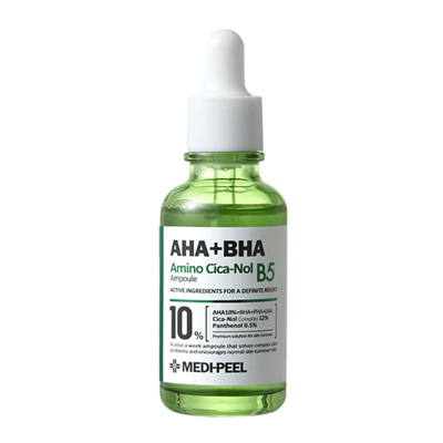 MEDI-PEEL AHA BHA Amino Cica-Nol B5 Ampoule (30ml) Сыворотка с кислотами 10% и Cica-Nol 12% 1906 - фото 6854