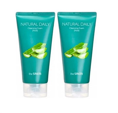 THE SAEM Набор пенок Natural Daily Cleansing Foam Aloe Special Set 2*150 мл СМ3741 - фото 6907