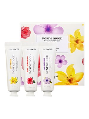 THE SAEM Набор кремов для рук Rest & Mood Moisture Hand Cream Special Set 30мл*3шт СМ4777 - фото 6952