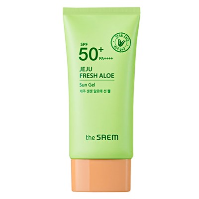 The Saem Гель для лица солнцезащитный с алоэ Jeju Fresh Aloe Sun Gel 50g СМ4653 - фото 6974