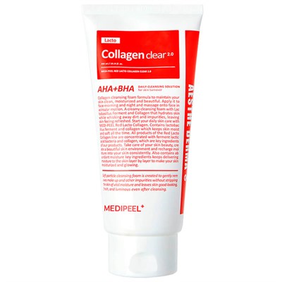 MEDI-PEEL Red Lacto Collagen Clear 2.0 Пенка для умывания версия 2.0  (300ml) 1980 - фото 6997