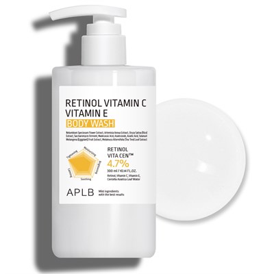 APLB Гель для душа с ретинолом и витамином С RETINOL VITAMIN C VITAMIN E BODY WASH (300 мл) 4192