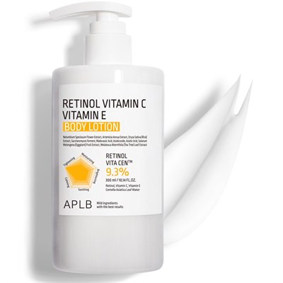 APLB Крем-лосьон для тела с ретинолом и витаминами C и E Retinol Vitamin C Vitamin E Body Lotion (300 мл) 4196