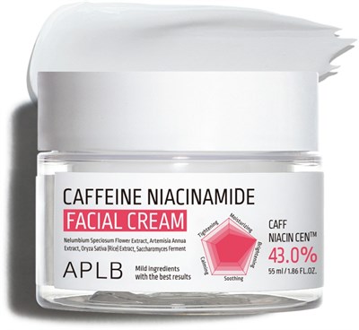 APLB Крем для лица с кофеином и ниацинамидом от отёков и усталости Caffeine Niacinamide Facial Cream (55 мл) 4202