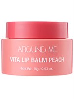 WELCOS Бальзам для губ  витаминный с экстрактом персика  Around Me Vita Lip Balm Peach 15г ВЛК 337